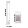 91-96 Inch Adjustable Slider Doggie Door Panel