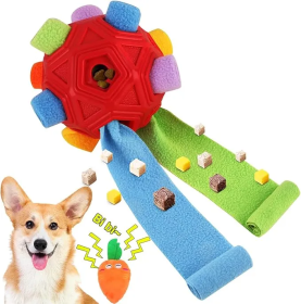 Interactive Snuffle Ball Dog Treat Dispenser (Color2: Red/Blue/Green)