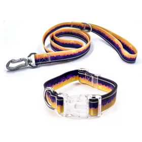 Waterproof Adjustable Reflective Dog Walking Set (Color2: Dusk, Size: Small)