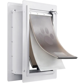 Thru-Wall Doggie Doors with Lock (Sizes: Medium)