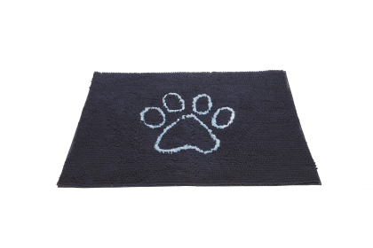 Dog Decor Door Mat (Color: Bermuda Blue, Size: Large)