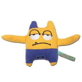 Sleepy Monster Dog Plush Toy (Color: Yellow)