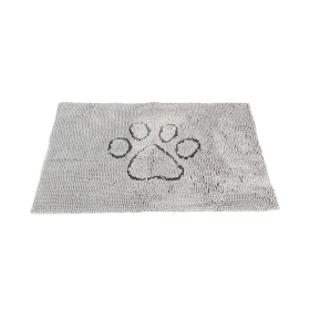 Dog Decor Door Mat (Color: Silver Grey, Size: Small)