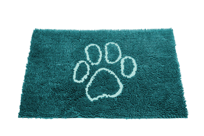 Dog Decor Door Mat (Color: Turquoise, Size: Medium)