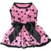 All Aflutter Pink and Black Dog Dress