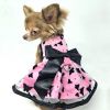 All Aflutter Pink and Black Dog Dress