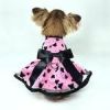 All Aflutter Pink and Black Dog Dress
