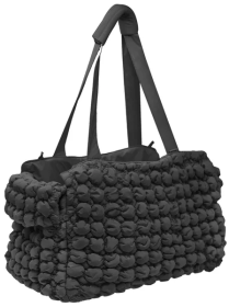 Ultra-Plush Dog Carrier Purse (Color: Black)