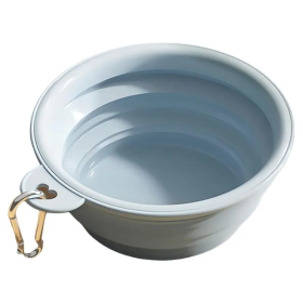 Portable Foldable Dog Travel Bowl (Color: Blue) Portable Foldable Dog Travel Bowl (Color: Blue)