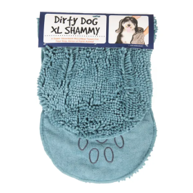 XL Dirty Dog Shammy Towel (Color: Pacific Blue, Size: X-Large)