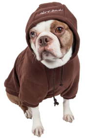Cotton Dog Hoodies (Color: Brown, Size: X-Small)