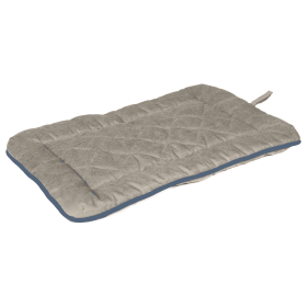 Chenille Sleeper Dog Cushion (Color: Grey/Blue, Size: X-Small)