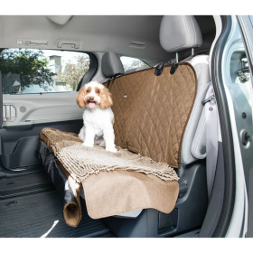 54" x 61" x 2" 3-in-1 Dog Car Seat Covers and Hammock (Color: Tan)