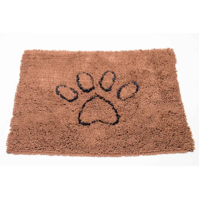 Dog Decor Door Mat (Color: Brown, Size: Small)