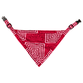 Unbugz-It Flea and Tick Bandana (Color2: Red Square, Size: Small)