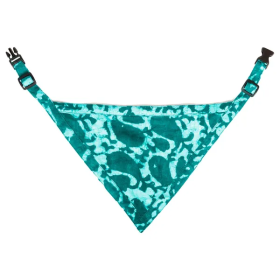 Unbugz-It Flea and Tick Bandana (Color2: Teal Abstract, Size: Medium)