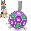 Dog Fetch Toys -  7" Soccer Ball with Straps