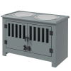 Elevated Dog Bowls with Stylish Storage Cabinet
