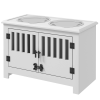 Elevated Dog Bowls with Stylish Storage Cabinet