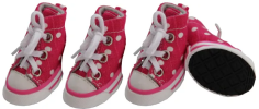 Canvas Skater Dog Shoes - Set Of 4