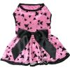 All Aflutter Pink and Black Dog Dress