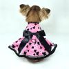 All Aflutter Pink and Black Dog Dress