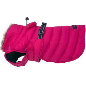 Alpine Extreme Weather Puffer Dog Coat (Color: Pink Peacock, Size: Small)