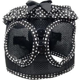 Choke Free Step-In Dog Harnesses - Polka Dot Collection (Color: Black and White Polka Dot, Size: Small)