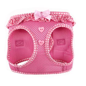 Choke Free Step-In Dog Harnesses - Polka Dot Collection (Color: Pink Polka Dot, Size: Small)