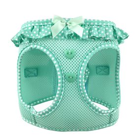 Choke Free Step-In Dog Harnesses - Polka Dot Collection (Color: Teal Polka Dot, Size: Small)