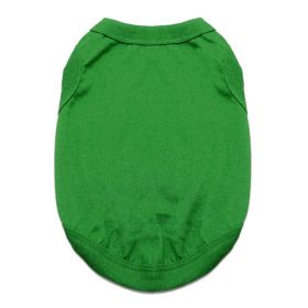 Cotton Tank Dog Shirts (Color: Emerald Green, Size: Small)