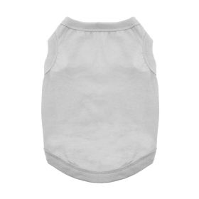 Cotton Tank Dog Shirts (Color: Glacier Gray, Size: Small)