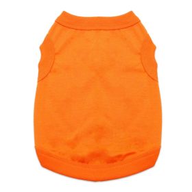 Cotton Tank Dog Shirts (Color: Sunset Orange, Size: Small)