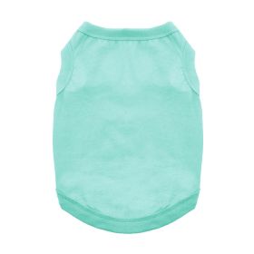 Cotton Tank Dog Shirts (Color: Teal, Size: Small)