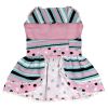 Dots & Stripes Dog Dress - Pink & Teal