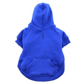 Flex-Fit Dog Hoodies (Color: Blue, Size: Small)