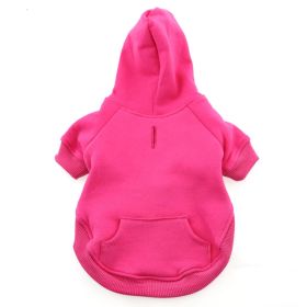 Flex-Fit Dog Hoodies (Color: Pink, Size: Small)