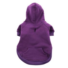 Flex-Fit Dog Hoodies (Color: Purple, Size: Small)