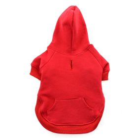 Flex-Fit Dog Hoodies (Color: Red, Size: Small)