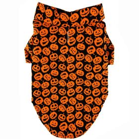 Halloween Camp Dog Shirts (Color: Halloween Jack-o-Lanterns, Size: Small)