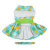 Pineapple Luau Dog Dress with Matching Leash