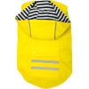 Slicker Rain Gear For Dogs with Striped Lining