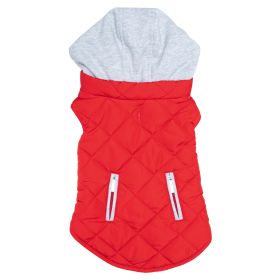 Weekender Sweatshirt Dog Hoodies (Color: Red, Size: Small)