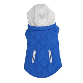 Weekender Sweatshirt Dog Hoodies (Color: Royal Blue, Size: Large)