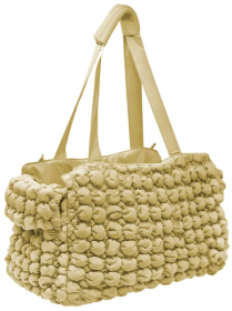 Ultra-Plush Dog Carrier Purse (Color: Gold)
