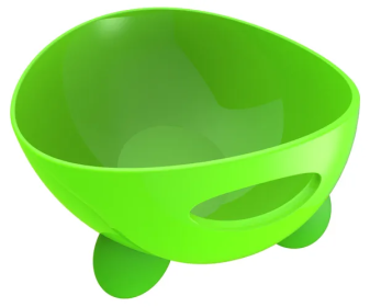 Modern Tilted Dog Food Bowls (Color: Green)