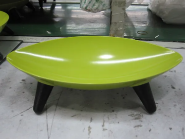Melamine Couture Sculpture Dog Food Bowl (Color: Green)