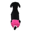 Dog Outfit Additions Ruffled Solid Pink Dog Panties