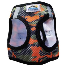 American River Choke Free Dog Harness Camouflage Collection - Orange Camo (Size: Small)