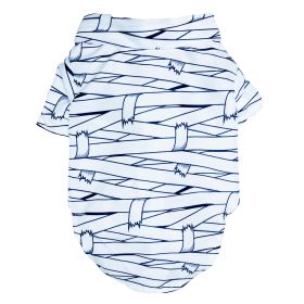 Halloween Camp Dog Shirts - Mummy (Size: Small)